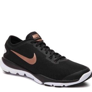 NIKE Flex Supreme TR 4 Bronze / Rose Gold and Black ladies running shoes sneaker